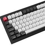 Keychron Q1 HE-H1 QMK, clavier Noir, Layout BE, Gateron Double-Rail Magnetic Nebula, RGB led, 75%, Hot-swappable, Bluetooth, 2.4GHz