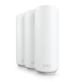 Netgear Orbi 370 WiFi Mesh, Dual-Band WiFi 7-Mesh, Routeur maillé Blanc, 1x Orbi WiFi 7 router (RBE371), 2x Orbi WiFi 7 satellites (RBE370)