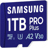 SAMSUNG PRO Plus 1 To microSDXC, Carte mémoire Bleu, UHS-I U3, Classe 10, V30, A2