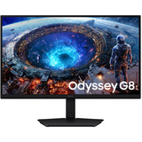 Samsung Odyssey G8 G80HF 27" 5K UHD Moniteur gaming  Noir, 2x HDMI, DisplayPort, 2x USB-A, USB-B, 180 Hz