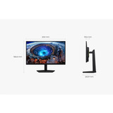 Samsung Odyssey G8 G80HF 27" 5K UHD Moniteur gaming  Noir, 2x HDMI, DisplayPort, 2x USB-A, USB-B, 180 Hz