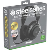SteelSeries Arctis Nova 3X casque gaming over-ear Noir, Xbox Series X|S, Xbox One, mobile, PC et Switch, 2,4 GHz / Bluetooth 5.3