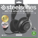 SteelSeries Arctis Nova 3X casque gaming over-ear Noir, Xbox Series X|S, Xbox One, mobile, PC et Switch, 2,4 GHz / Bluetooth 5.3