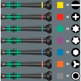 Wera 2067/6 Electronics TORX BO screwdriver set + Rack, Tournevis Noir/Vert, 6 pièces