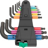 Wera 950/9 Hex-Plus Multicolore 2 jeux de clés, 9 pièces, Tournevis métrique, BlackLaser