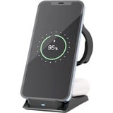 goobay 3-en-1 Wireless Charger, Chargeur Noir