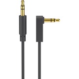 goobay Câble audio AUX 3,5 mm stéréo Noir, 1 mètre, 90°