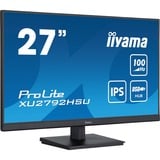 iiyama ProLite XU2792HSU-B6 27" Moniteur  Noir (Mat), HDMI, DisplayPort, 4x USB-A, USB-B