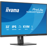 iiyama ProLite XUB3297QSNP-B1 32" Moniteur Noir, 1x DisplayPort, 1x HDMI, 4x USB-C, 2x USB-A, 1x RJ-45