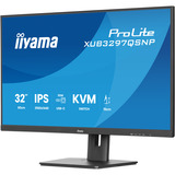 iiyama ProLite XUB3297QSNP-B1 32" Moniteur Noir, 1x DisplayPort, 1x HDMI, 4x USB-C, 2x USB-A, 1x RJ-45