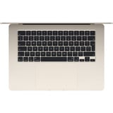 Apple MacBook Air 15" 2025 (MC6K4FN/A) PC portable Beige | M4 | 10-Core GPU | 24 Go | SSD 512 Go