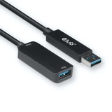 Club 3D USB-A 3.2 Gen2, Câble d'extension Noir, 5 mètres, 10 Gbps