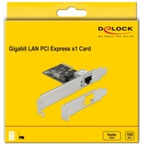 DeLOCK Carte PCI Express x1 > 1x RJ-45 Gigabit LAN RTL8111, Carte réseau 