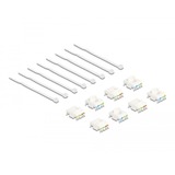 DeLOCK Module Keystone RJ-45 > LSA Cat.6a sans outil, 8 pièces, Module de Keystone Multicolore
