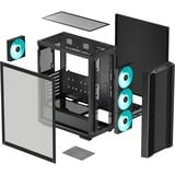 DeepCool CC560 V2 boîtier midi tower Noir | 2x USB-A | Verre Trempé