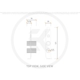 EKWB EK-Loop PCI Bracket Pass-Through, Connecteur Noir