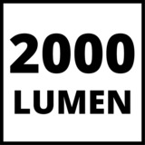Einhell TE-CL 18/2000 LiAC - Solo LED Noir, Rouge, Lampe Rouge/Noir, LED, 20 ampoule(s), 1,23 kg, Noir, Rouge, Éclairage autonome