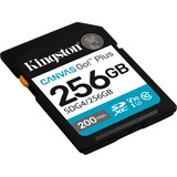 Kingston Canvas Go! Plus SDXC 256 Go, Carte mémoire Noir, Classe 10, UHS-I U3, V30