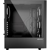 Sharkoon RGB WAVE boîtier midi tower Noir | 2x USB-A | 1x USB-C | RGB | Window