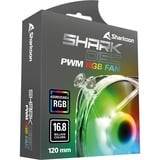 Sharkoon SHARK Disc PWM RGB ventilateur de boîtier Transparent, 120 x 120 x 25 mm