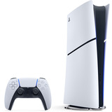 Sony Interactive Entertainment PlayStation 5 Digital Edition (Slim) - 825 Go + 2 manettes sans fil DualSense, Console de jeu Blanc/Noir