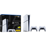 Sony PlayStation 5 Digital Edition (Slim) - 825 Go + 2 manettes sans fil DualSense, Console de jeu Blanc/Noir