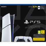 Sony PlayStation 5 Digital Edition (Slim) - 825 Go + 2 manettes sans fil DualSense, Console de jeu Blanc/Noir