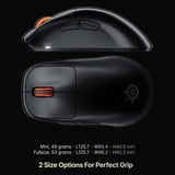 SteelSeries Rival Pro Mini, Souris gaming Noir, 100 - 42 000 DPI, 8K, UWB / 6 GHz