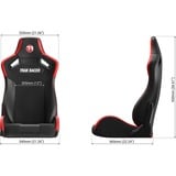 Trak Racer Recline Seat, Siège gaming Noir/Rouge