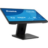 iiyama ProLite T2254MSC-B2AG 21.5" Moniteur tactile  Noir, 100 Hz, HDMI, DisplayPort, audio, USB, écran tactile