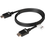 Club 3D Câble High Speed HDMI avec Ethernet Noir, 1 mètre, 4K, Plaqué or