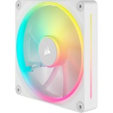 Corsair iCUE LINK LX140 RGB, Ventilateur de boîtier Blanc, 2 pièces, connecteur de ventilateur PWM à 4 broches