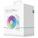 DeepCool FD14 ARGB ventilateurs de boîtier Blanc, 3 pièces, 140 x 140 x 25 mm, PWM