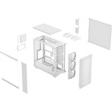 Fractal Design  boîtier midi tower Blanc | 2x USB-A | 1x USB-C | RGB | Window