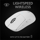 Logitech G PRO X SUPERLIGHT Wireless, Souris gaming Blanc, 100 - 25 600 dpi