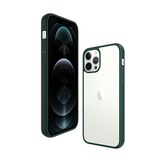 PanzerGlass ClearCaseColor iPhone 12 Pro Max, Housse smartphone Transparent/vert foncé