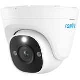 Reolink P344, caméra dôme intelligente 12 MP PoE avec projecteur, Caméra de surveillance Blanc, Vision nocturne en couleur