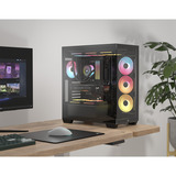 Corsair 3500X LX-R RGB iCUE LINK boîtier midi tower Noir | 2x USB-A | 1x USB-C | Verre Trempé