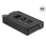 DeLOCK Rack mince, robuste et amovible de baie pour 1x SSD 2.5" U.2 NVMe, Cadrage Noir