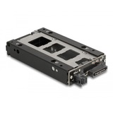 DeLOCK Rack mince, robuste et amovible de baie pour 1x SSD 2.5" U.2 NVMe, Cadrage Noir