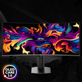 MSI MPG 341CQR QD-OLED X36 34" Moniteur UltraWide gaming incurvé Noir, 1x DisplayPort, 2x HDMI, 1x USB-C, 2x USB-A, 360 Hz