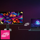 MSI MPG 341CQR QD-OLED X36 34" Moniteur UltraWide gaming incurvé Noir, 1x DisplayPort, 2x HDMI, 1x USB-C, 2x USB-A, 360 Hz