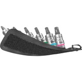 Wera Ceinture C 3 Jeu de douilles Zyklop, 1/2" , Clés mixtes à cliquet Noir, 6 pièces, avec fonction de maintien