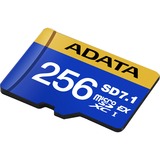 ADATA Premier Extreme microSDXC 256 Go, Carte mémoire Bleu/Jaune, UHS-I U3, Classe 10, V30