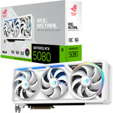 ASUS ROG Astral GeForce RTX 5080 GAMING OC WHITE, Carte graphique DLSS 4, 3x DisplayPort, 2x HDMI 2.1