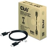 Club 3D DisplayPort 2.1 certifié, Câble Noir, 1,2 mètre, 8K