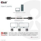 Club 3D DisplayPort 2.1 certifié, Câble Noir, 1,2 mètre, 8K