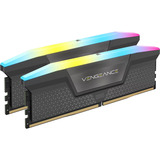 Corsair Vengeance RGB 64 Go DDR5-6000 (2x 32 Go) mémoire vive Gris, CMH64GX5M2D6000Z40, XMP, EXPO