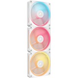 Corsair iCUE LINK LX120-R RGB Reverse Fans Starter Kit, Ventilateur de boîtier Blanc, 3 pièces, 4 broches PWM