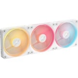 Corsair iCUE LINK LX120-R RGB Reverse Starter kit ventilateurs de boîtier Blanc, 3 pièces, 120 x 120 x 25 mm, PWM